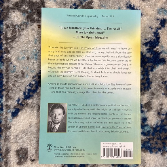 The Power of Now a Guide to Spiritual Enlightenment by Eckart Tolle - Picture 2 of 5